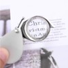 FKWKUW Magnifying Glass Keyring Mini Portable Foldable 10x Handheld Magnifier