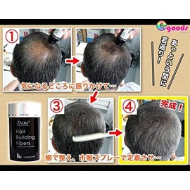 DEXE Hair Building Fiber, Conceals Thinning Hair (Black)