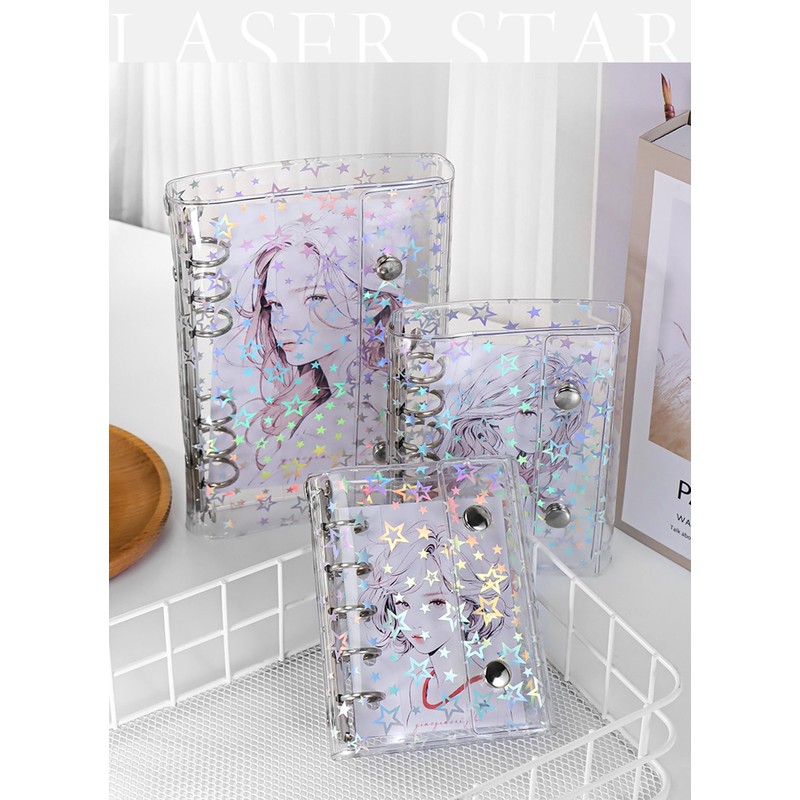 CHYG Transparent Seal Binder for Girls, Removable M5 Cute, Sticker