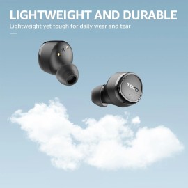 TOZO Wireless Earbuds AI Clear Calls with 32 EQs via APP Headphones Waterproof - Black
