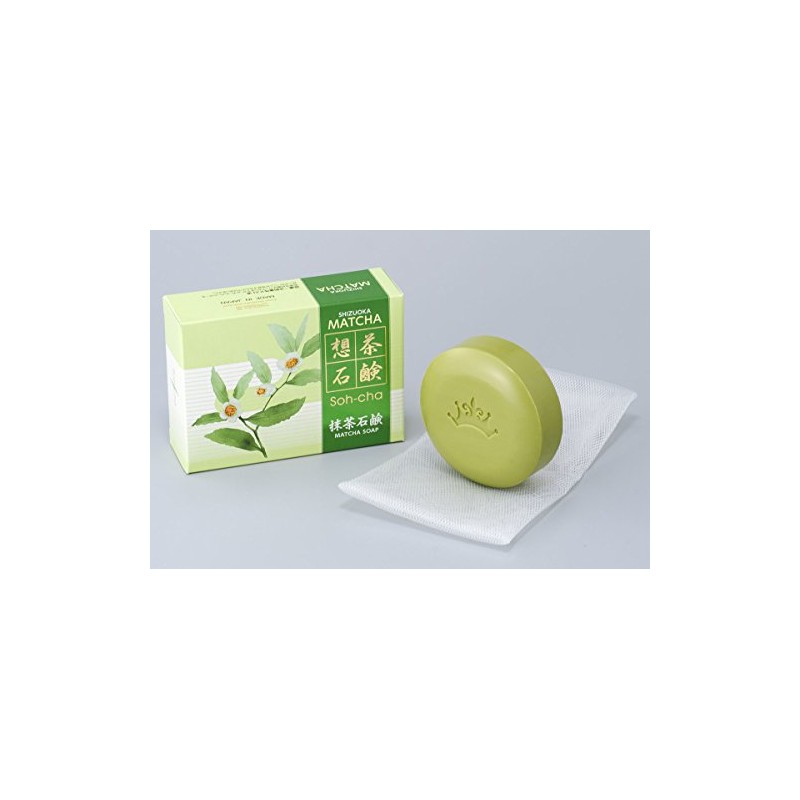 From S Soap, Matcha Green Tea (with Whipping Net), 2.8