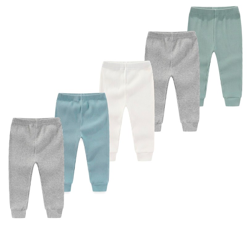 MAMIMAKA 10-Piece Baby Bodysuit Pant Set Cotton Baby Boys Clothes