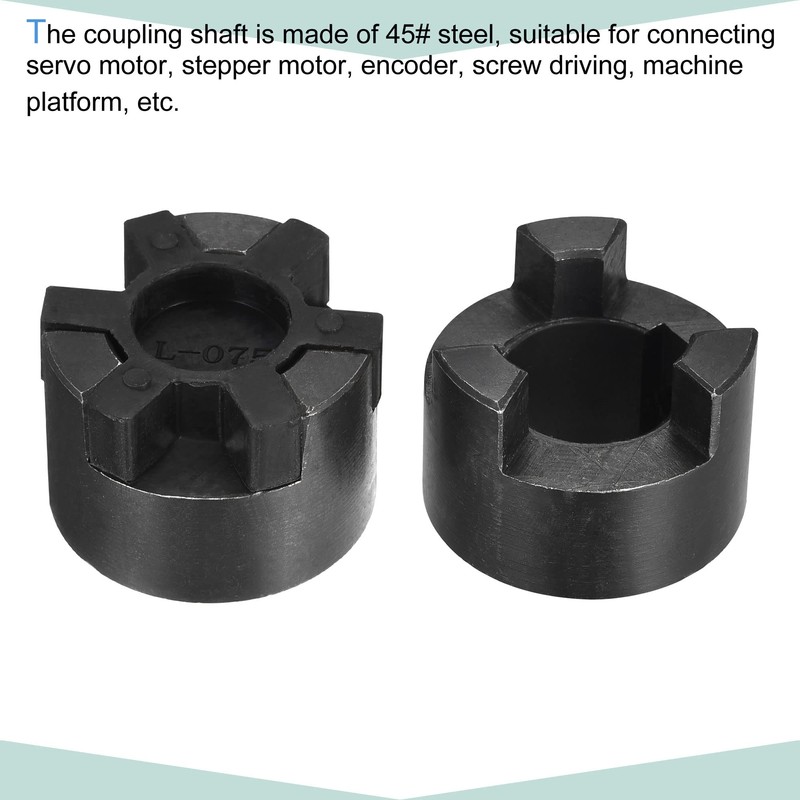 sourcing map Flexible Clutch Shaft 20mm to 24mm 52mm x