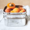 ECO Brotbox Cube Box XL Square Stainless Steel Lunch Box
