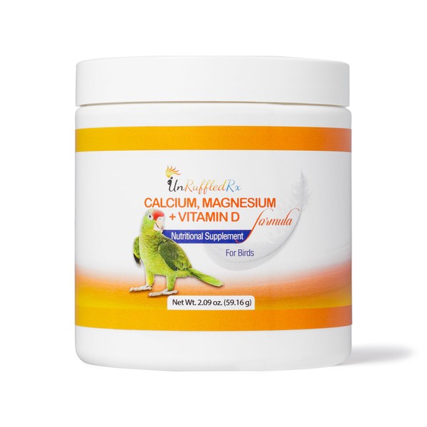 UnRuffledRx Nutritional Calcium Supplement for Birds Magnesium + Vitamin D3
