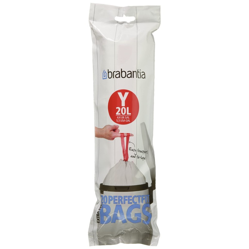 Brabantia Bin Liners 20 Litres (Y) (60 Pieces)
