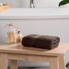 Brentfords Hand Towels for Bathroom Dark Brown, 100% Cotton Hand