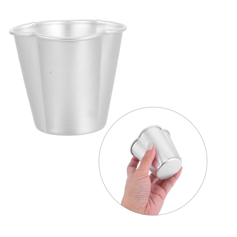 ULTECHNOVO 6pcs Mini Baking Molds Aluminum Alloy Cups for Puddings