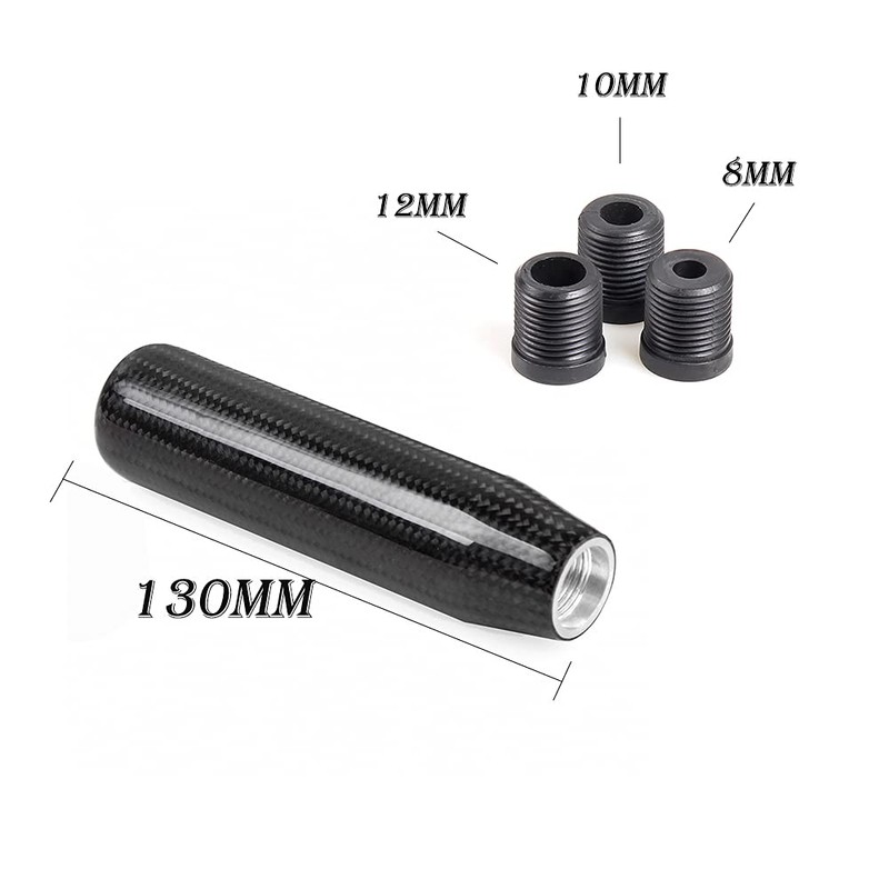 muge racing Universal Carbon Fiber Long Shift Knob 130mm Automatic/Manual
