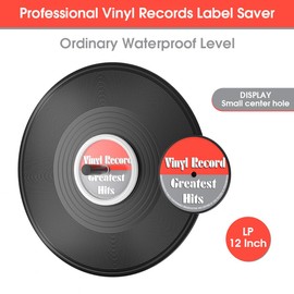 Douk Audio Record Clean Label Saver Album LP Vinyl Cleaning Protector Waterproof Clamp Care (Pro White)