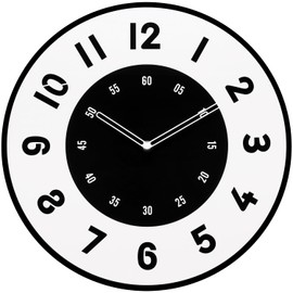 NUOVO 14 Zoll MDF Wanduhr Moderne Wanduhr Stille Nicht tickende Wanduhr für Wohnzimmer Schlafzimmer Küche Büro Schule Deko