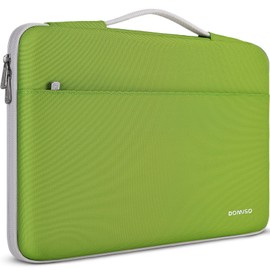 DOMISO 17 inch Laptop Sleeve Case Water-Resistant Bag Portable Carrying Protector with Handle for 17.3" IdeaPad 3 Gen 7/IdeaPad 300 320 321/17.3" ZBook Fury 17.3 G8/HP Envy/LG Gram 17",Tender Green