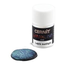 Cernit CE6130002001C - Tin of Pigment Powder 5 g, Sparkling Duo, Suitable for Modelling Clay (Polymer) & Epoxy Resin, Ideal for Painting, DIY and Craft Projects, Lapis Sunlight, 1 Piece