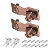 PATIKIL Keyed Hasp Locks, 2 Pack 2.5 Inch Twist Knob