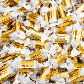 Soft Caramel 1 lb – Chewy Candy, Real Butter & Fresh Cream, Individually Wrapped, Bulk Resealable Bag, Gluten Free