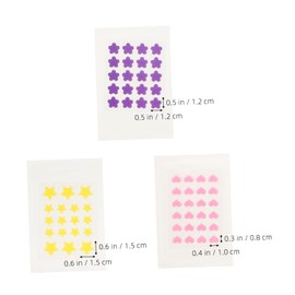 NOLITOY Hydrocolloid Pimple Patches Flower Heart Stickers Blemish Cover Waterproof for Face