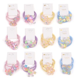 Hair Rubber for Children, Baby Hair Band, Ribbon, Children's Hair Band, Stylish, Baby Hair Tightener, Elastic for Kids, Baby Hair Accessories, Baby Hair Accessories, Kids, Colorful 20-piece set