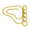 100pcs Paper Clip Foot Shape Cute Anti Slip Portable Paperclip
