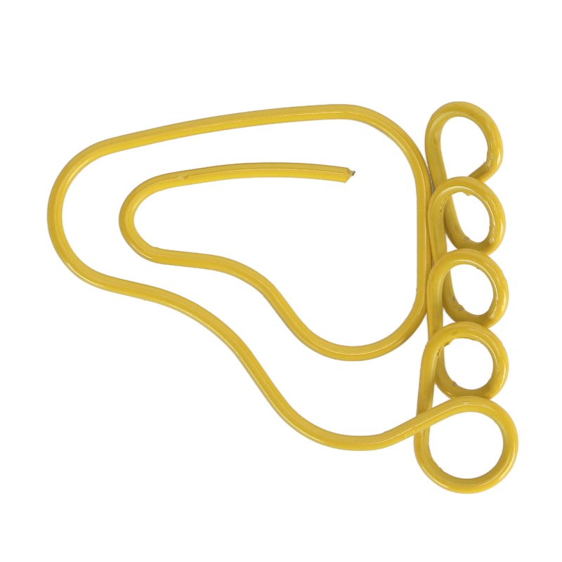 100pcs Paper Clip Foot Shape Cute Anti Slip Portable Paperclip