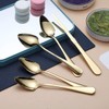Gold Grapefruit Spoons 5 Pieces Set, 4 Stainless Steel Grapefruit