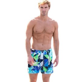 COOLTAN Men's Tan Through Swim Trunks, Topspin, Size Medium