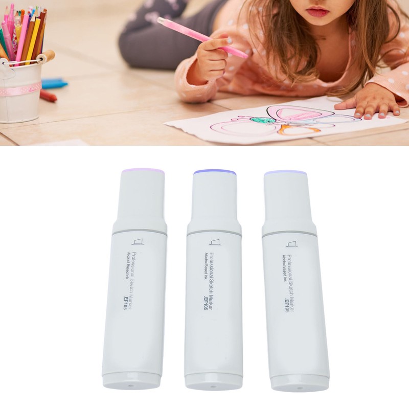 3pcs Jumbo Markers Professional DIY Large Wide Head Quick Drying