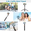 KINGJOY 70" Selfie Stick Tripod Extendable Cell Phone Tripod Stand