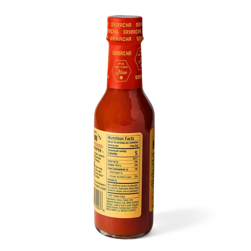 Local Hive Sriracha Honey Hot Sauce – 6oz, Sweet &