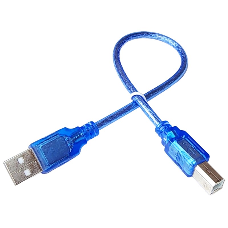 USB 2.0 A to B Data Transfer Cable, 30 cm