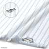 Towel Museum mofusand Striped Towel Handkerchief, Blue, Shark Cat Cute,