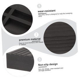 KONTONTY Portable Indoor Ramp for Sweeping Robots Compact Entry Ramp for Home Suitable for Carpet Floor Transitions Ideal for Robot Vacuums Wheelchair Access