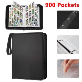 900 Cards Pocket Trading Cards Binder 9 Pocket Storage Album Folder Case Collect