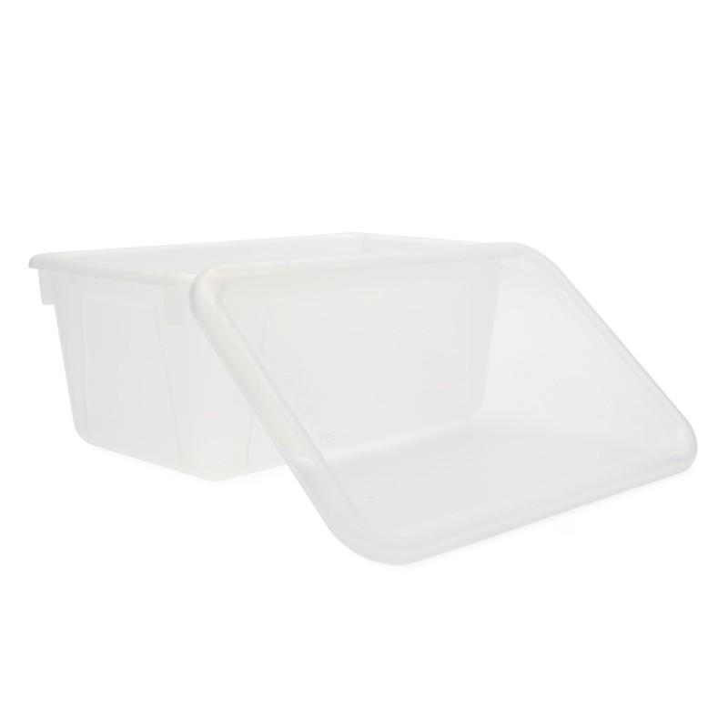 School Smart Sturdy Plastic Storage Tray Lid, Multifunctional Design for