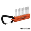 Screwdriver Bit Holder Storage Organizer – Railer 10-Hole Orange Bit