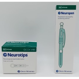 Neuropen Peripheral Neuropathy Screening Device + Neurotips Box of 100 | Accurate Neurological Examination Tools