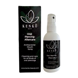 Oral Piercing Aftercare 75ml for Cleaning and Care of All Types of Oral Piercings by Kenko Beauty.