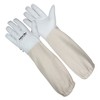 SAFTA Premium Quality Cow Hide Beekeeping Gloves, Bee keepers Gloves