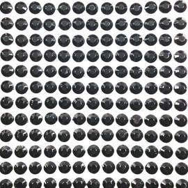 rapables 500-Piece Adhesive Rhinestone Crystal Diamond Stickers, 6mm, Black