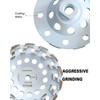 7 Inch Diamond Grinding Cup Wheel for Concrete & Masonry,