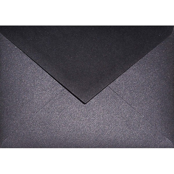 Netuno Pack of 25 Envelopes Nacre Black DIN C6 114