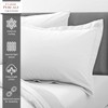 Pizuna Cotton Percale Housewife Pillowcases 2 Pack White 50x75cm, 100%