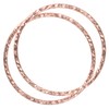 uGems 2 14K Rose Gold Filled Sparkle Stacking Rings Size
