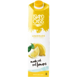 Island Oasis Lemonade Fruit Puree, 33.8 fl oz (1 Liter) Pack of 2