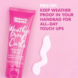 Umberto Giannini Weatherproof Curls Finishing Cream, Vegan & Cruelty Free Humidity Proof Hair Cream, 75 ml