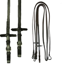 ThinLine Buckle End Reins, 60-Inch, Black