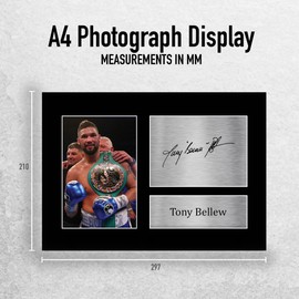 HWC Trading A4 Tony Bellew Gifts Printed Signed Autograph Picture for Boxing Memorabilia Fans - A4