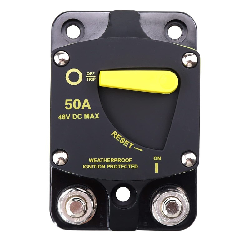 VOZINMOST 50Amp Circuit Breaker Switch, Waterproof, Manual Reset Circuit Breaker