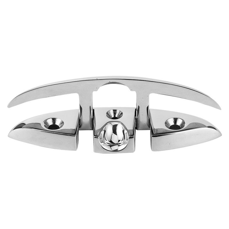 5in Folding Flip Up Cleat 316 Stainless Steel Dock Deck