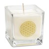 Duftkerze Blume des Lebens Rapswachs Glas Recyceltes Glas Lumen Kerze