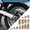A ABSOPRO 14pcs Brass Wheel Spoke Balance Weight Refill/Set/Gold Tone